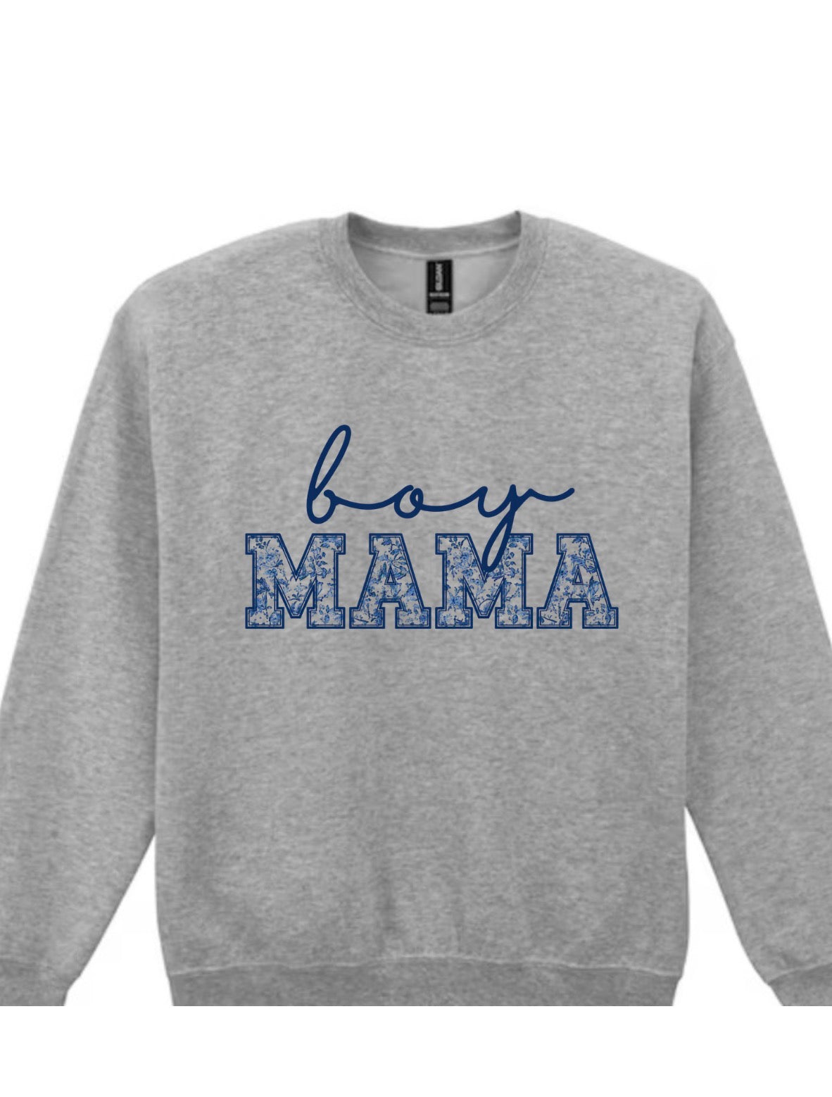 Boy Mama Script Crewneck | Cozy Mom Sweatshirt | Graphic Sweatshirt