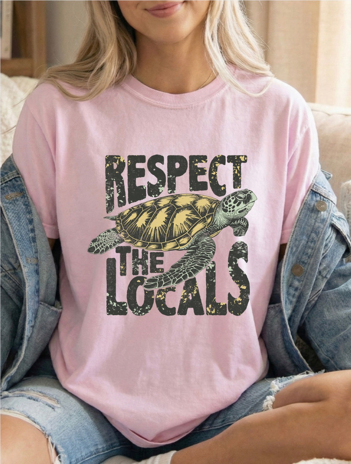 Respect The Locals Sea-turtle Tee | Graphic T-Shirt | Summer Apparel