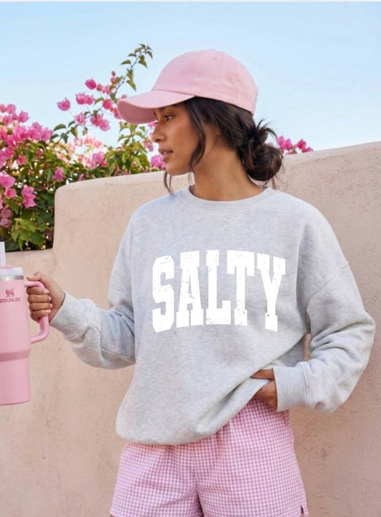 Salty Summer Beach Crewneck | Graphic Sweatshirt | Cozy Unisex Pullover