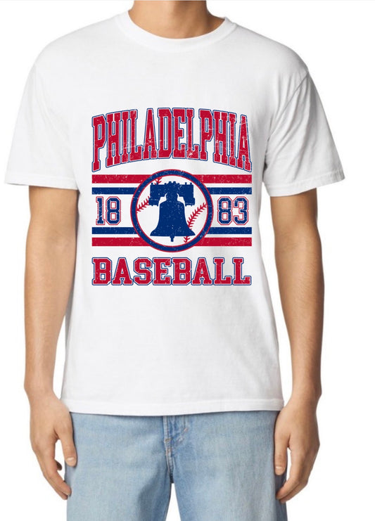 Retro Philadelphia Baseball 1883 Liberty Bell Tee | Unisex T-Shirt
