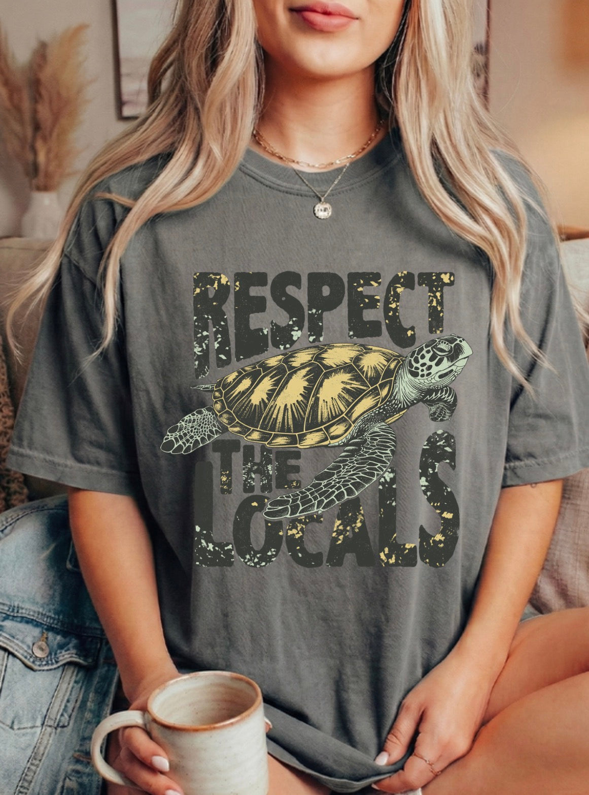 Respect The Locals Sea-turtle Tee | Graphic T-Shirt | Summer Apparel